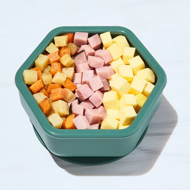 Ham & Egg Bites with Roasted Potato Medley
