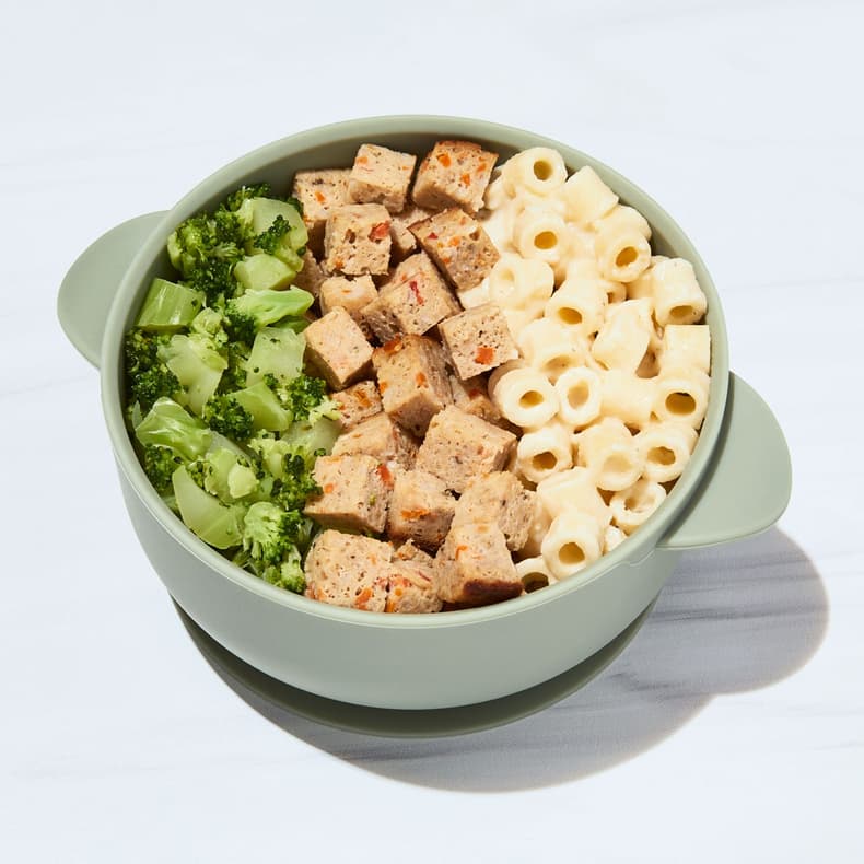 Alfredo Mini Pasta with Turkey Meatballs & Broccoli