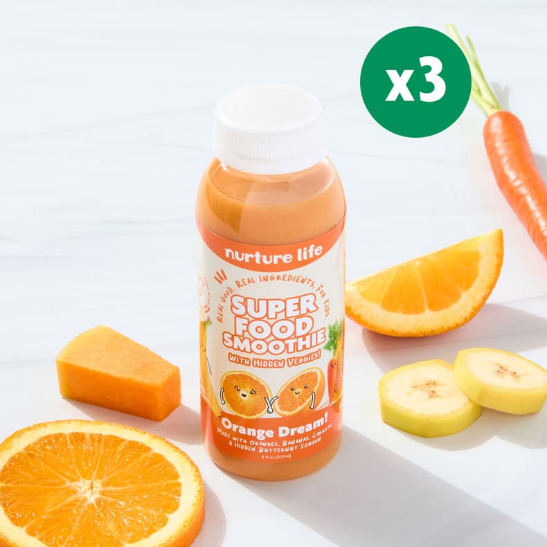 Orange Dream! 3-Pack – 8 oz smoothies (3 bottles)