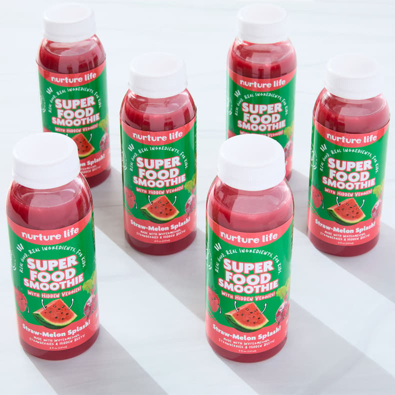 Straw-Melon Splash! 6-Pack – 8 oz smoothies (6 bottles)