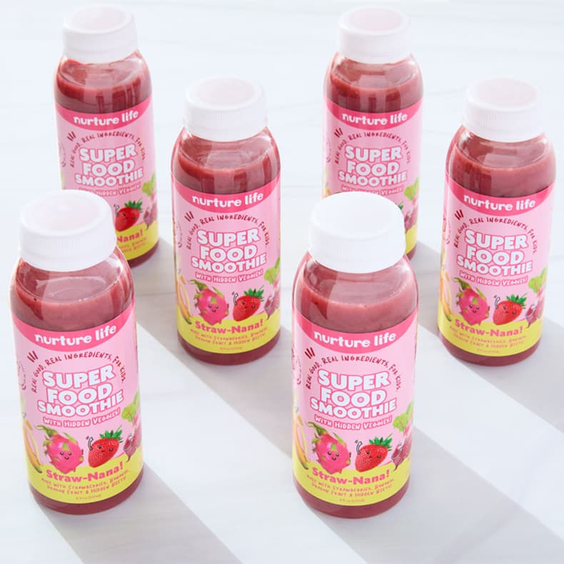 Straw-Nana! 6-Pack – 8 oz smoothies (6 bottles)