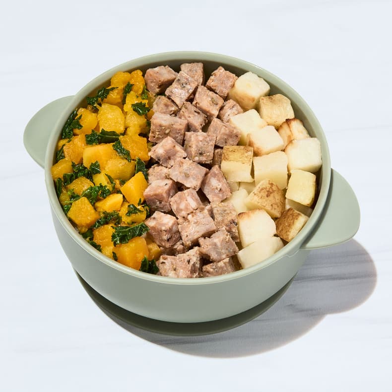 Italian Sausage Hash with Squash & Kale
