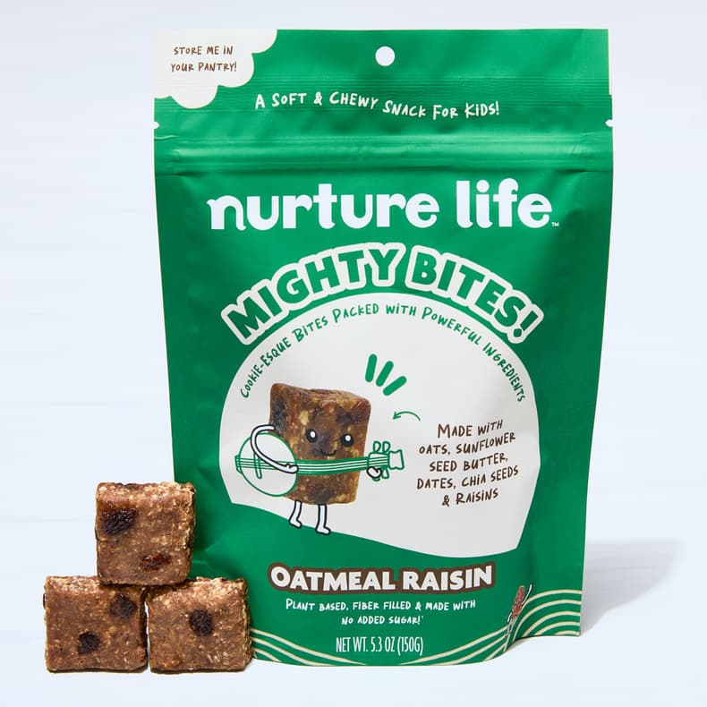 Oatmeal Raisin Mighty Bites – 15 Bites/Bag