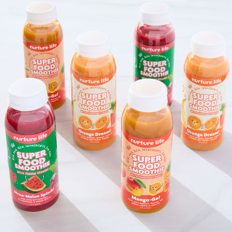 Summer Smoothie Variety 6-Pack – 8 oz smoothies (6 bottles)