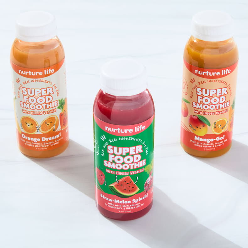 Summer Smoothie Variety 3-Pack – 8 oz. smoothies (3 bottles)