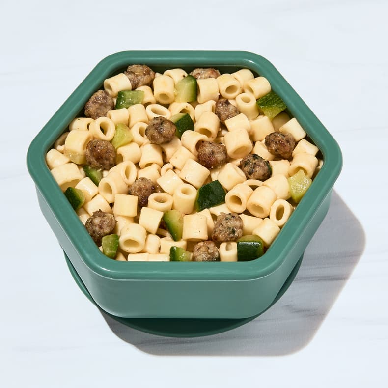 Italian Meatball Pasta with Zucchini