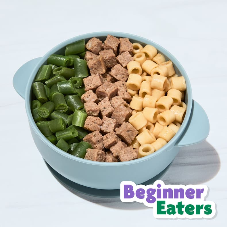 Swedish Meatball Bites with Mini Pasta & Green Beans