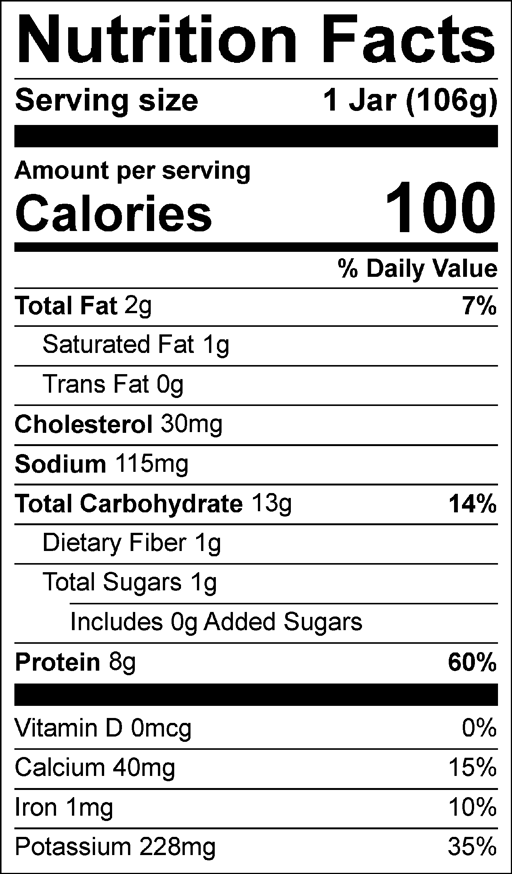 Nutrition Facts for Spaghetti Bites with Meatballs & Broccoli