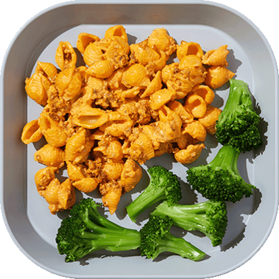 Cheeseburger Mac with Broccoli