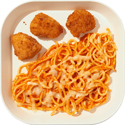 Chicken Parm with Super Veggie Spaghetti