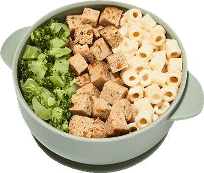 Alfredo Mini Pasta with Turkey Meatballs & Broccoli