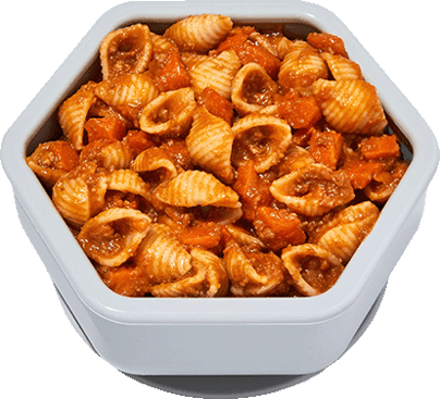 Mini Shell Bolognese with Carrots