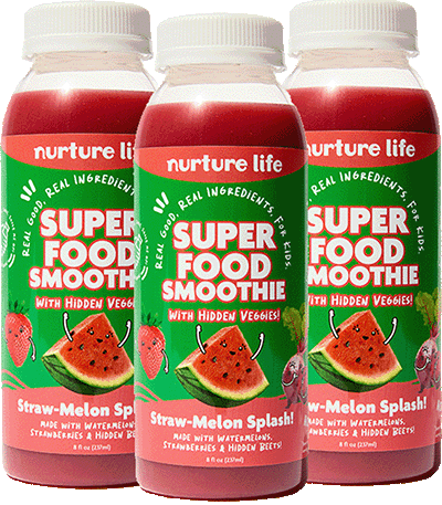 Straw-Melon Splash! 3-Pack – 8 oz smoothies (3 bottles)