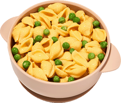 Mac & Cheese with Peas