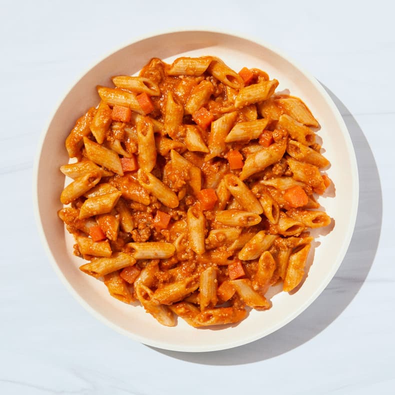 Penne Bolognese (Frozen) with Carrots