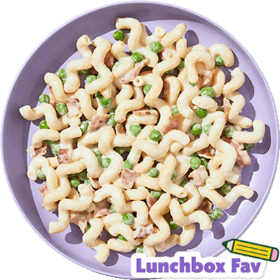 Curly Carbonara with Hidden Cauliflower & Peas