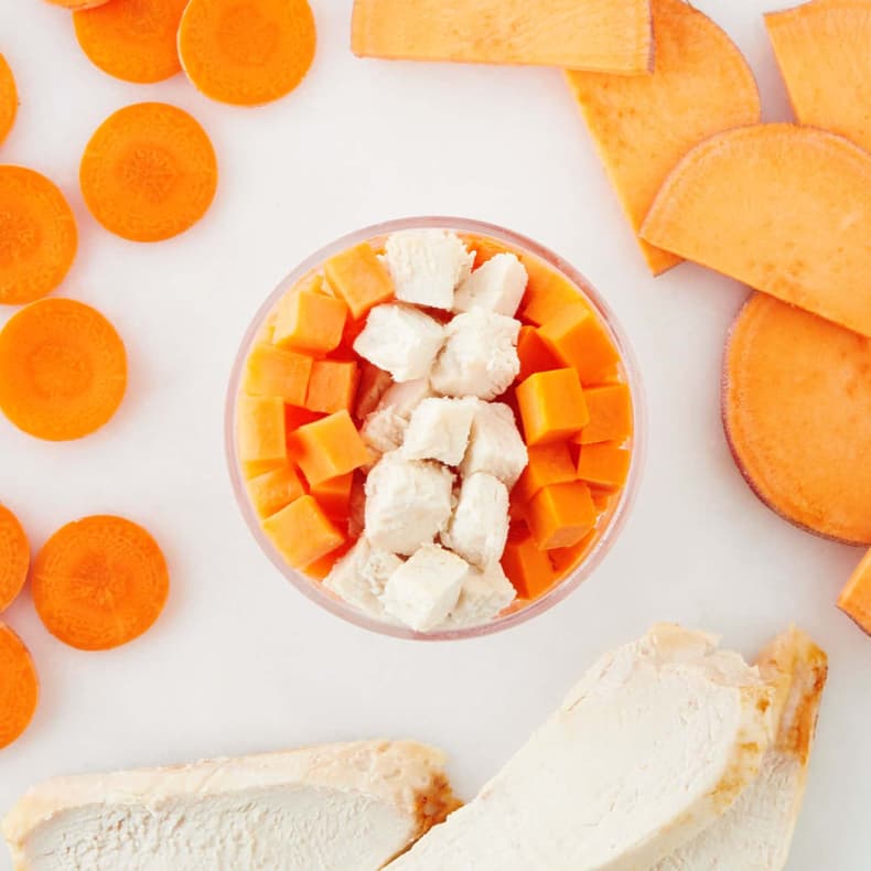 Braised Chicken, Carrot & Sweet Potato