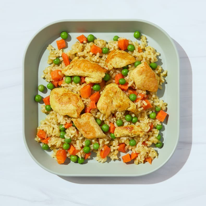 Chicken Biryani with Peas & Carrots