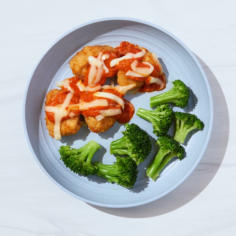 Chicken Parm Bites with Broccoli